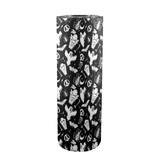 Graveyard Ghouls23 BW 20oz Skinny Tumbler