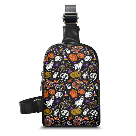 Spooky Everything Halloween BWOGP Crossbody Chest Bag Purse