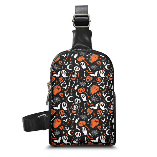 Spooky Halloween Cute Dearly Departed 21 BWO Crossbody Chest Bag Purse