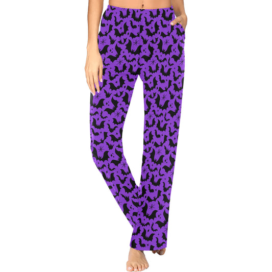 Batty Bats 24 Purple Lounge/Pajama Pants with Pockets