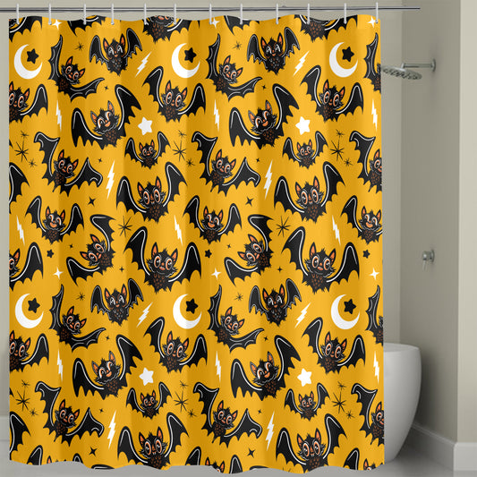 Oh Bats 24 BWGLD Shower Curtain