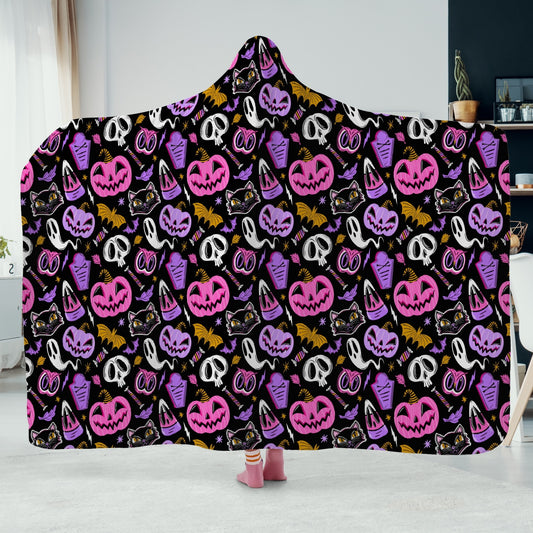 The Creeps 2023 Pink Orchid Gold Hooded Blanket