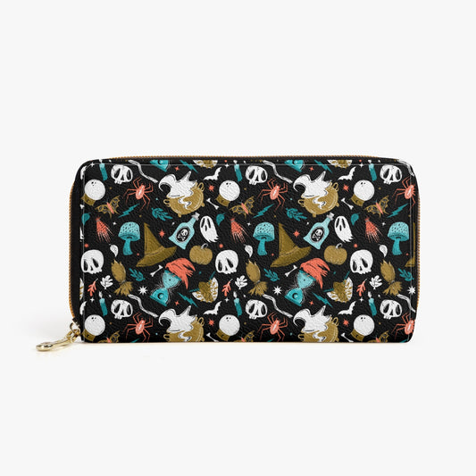 Cast A Spell 2022 Teal, Orange, Burnt Gold Zipper Wallet