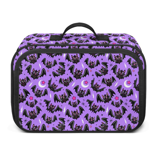 Spooky Cute Bats Halloween Kawaii Goth Utility Travel Shopping Cart Stroller Bag Purse