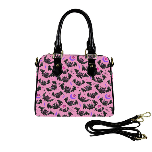 Oh Bats! 24 PNKPRPB Boston Handbag Purse