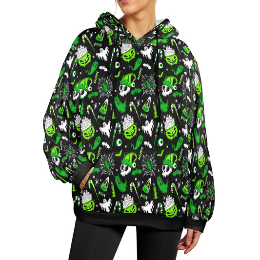 Creepmas Creeps Green Soft Fleece Hoodie Sweatshirt