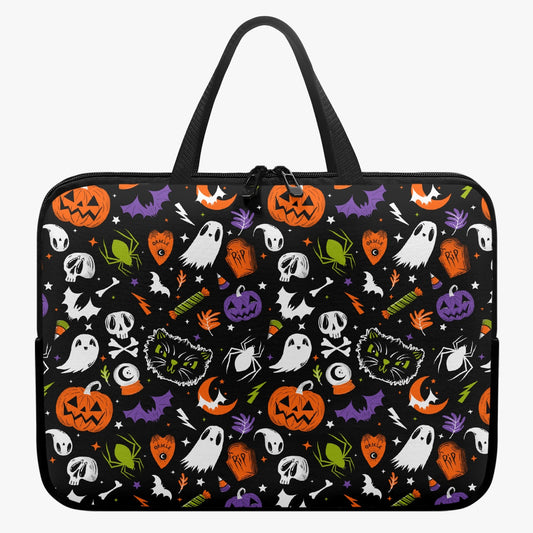 Everything Spooky 2022 Orange, Purple, Chartreuse Laptop Sleeve