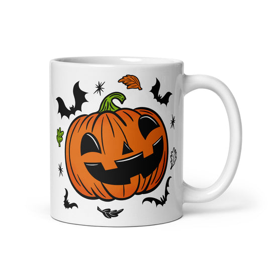 Spooky Season Cute Jack-O-Lantern Halloween Ceramic Mug