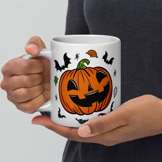 Spooky Season Cute Jack-O-Lantern Halloween 20oz Ceramic Mug