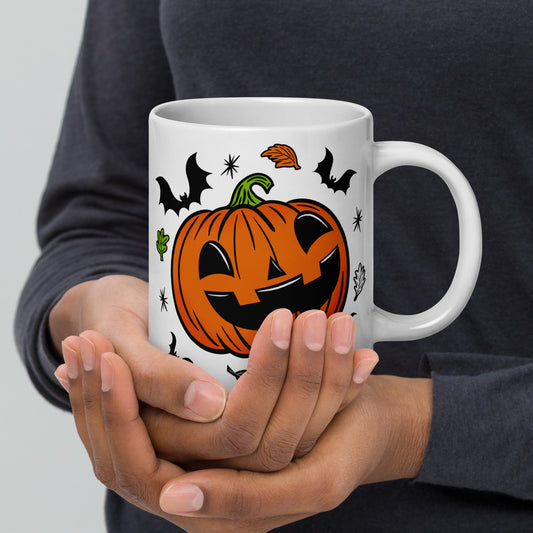 Spooky Season Cute Jack-O-Lantern Halloween 20oz Ceramic Mug