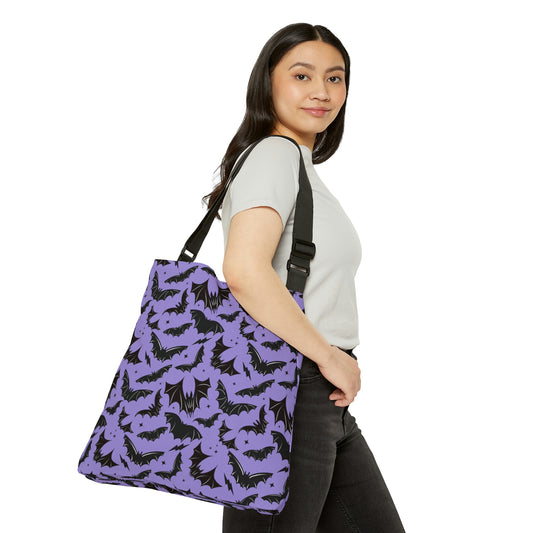 Batty Bats 2023 Lavender Adjustable Tote Bag (AOP)