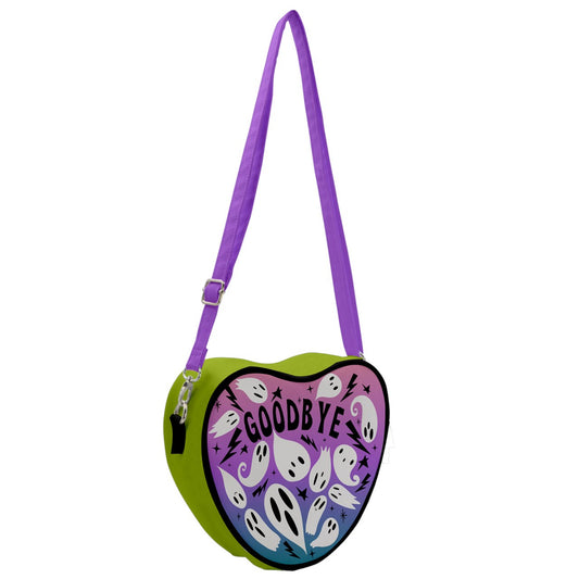 Spooky Vibes Pastel Gradient Planchette Heart Shoulder Bag