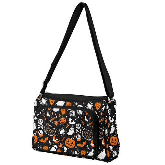 Everything Spooky 2022 Orange, Black, White Double Compartment Purse