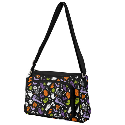 Dearly Departed 22 Black, White, Multi  Halloween Double Compartment Purse