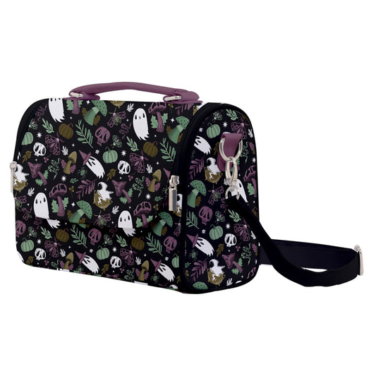 Magick Mushrooms Mint Mauve Green Satchel Purse