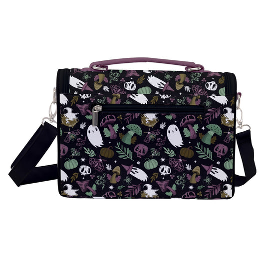 Magick Mushrooms Mint Mauve Green Satchel Purse