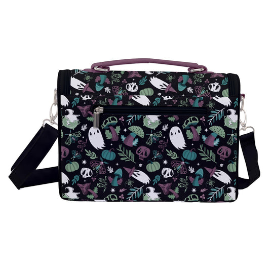 Magick Mushrooms Mint Mauve Turquoise Satchel Purse