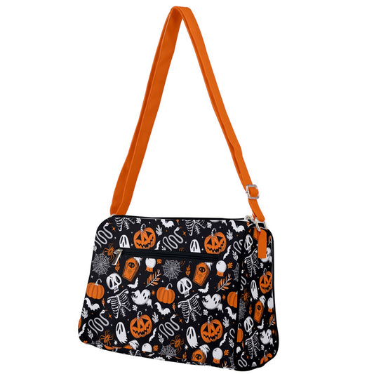 Everything Halloween 2022 Black, White, Orange Double Compartment Purse