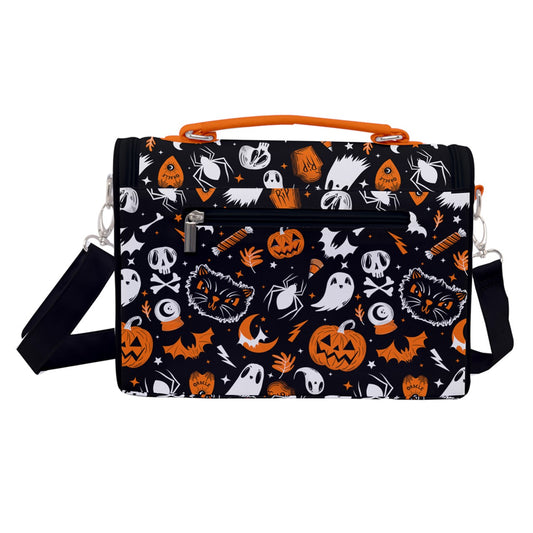 Everything Spooky 2022 Black, White, Orange Satchel Purse