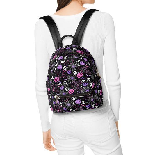 Eek! 2021 Purple, Pink Faux Leather Mini Backpack Purse