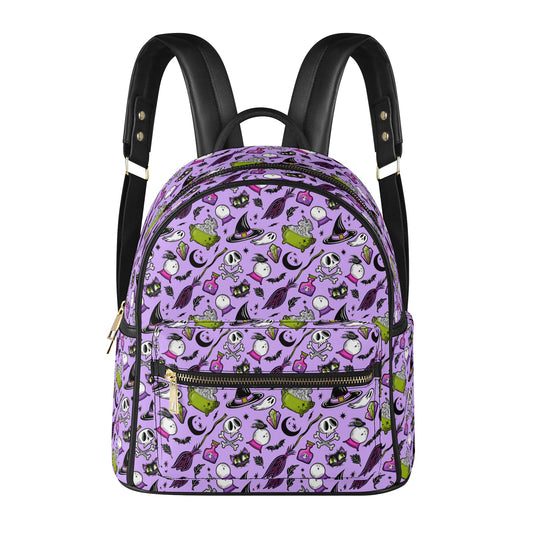 Magick Curio 2023 Pink, Chartreuse, Purple Faux Leather Mini Backpack Purses