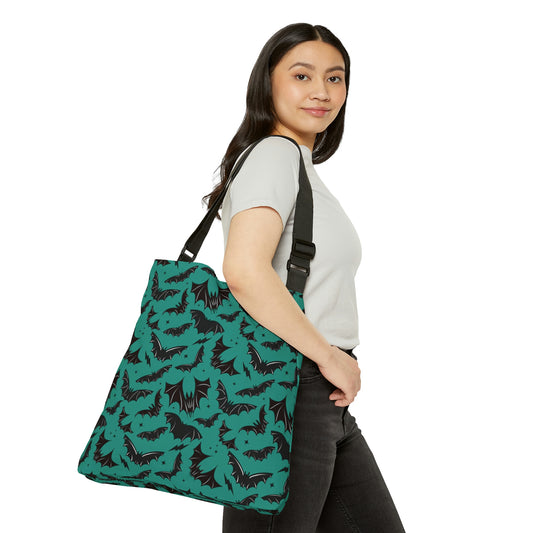 Batty Bats 2023 Teal Adjustable Tote Bag (AOP)