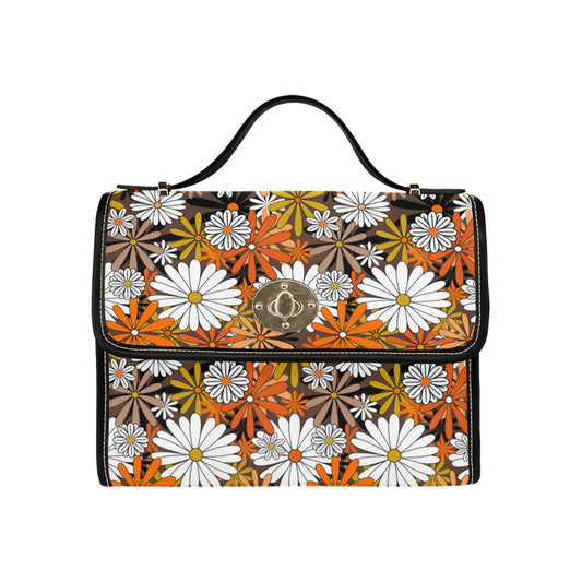 Groovy Flowers 2020 Hippie Boho Satchel Purse