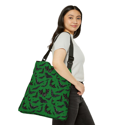 Batty Bats 2023 Green Adjustable Tote Bag (AOP)