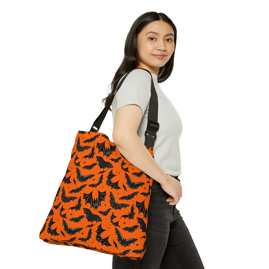 Batty Bats 2023 Orange Adjustable Tote Bag (AOP)