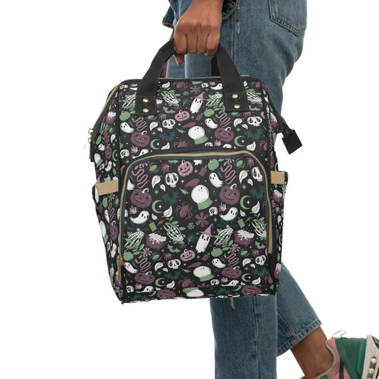 Haunted Hideaway Witchy Witchcore Spooky Halloween Diaper Backpack Bag