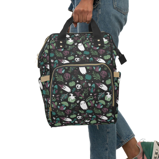 Mushroom Magick Diaper Backpack Bag