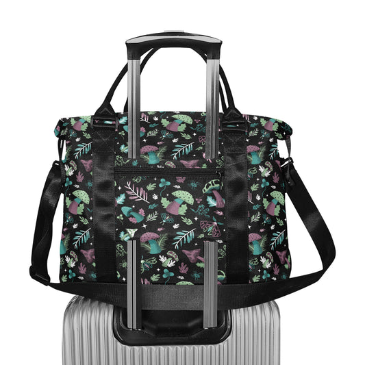 Midnight Mushrooms Witchcore Travel Duffel Bag