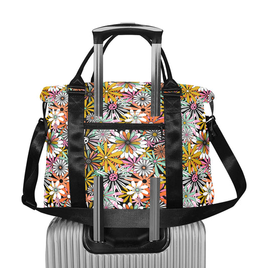 Groovy Flowers 2023 Travel Duffel Bag