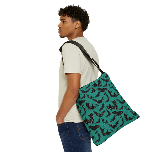 Batty Bats 2023 Teal Adjustable Tote Bag (AOP)