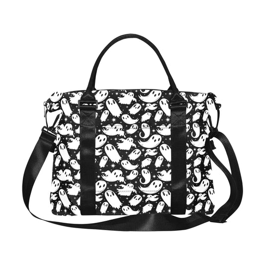 Ghosties 2022 Black and White Travel Duffel Bag