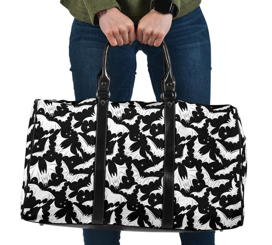 Batty Bats 2023 Black and White Travel Bag