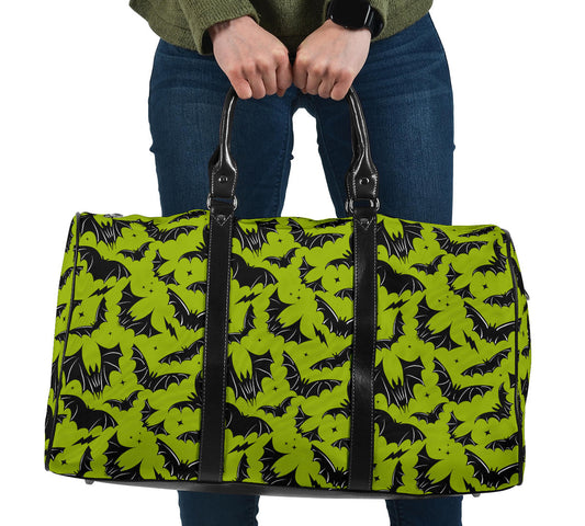 Batty Bats 2023 Chartreuse and Black Travel Bag