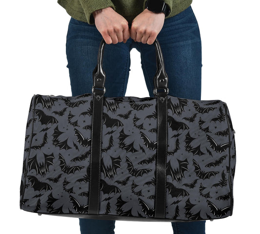 Batty Bats 2023 Gray and Black Travel Bag