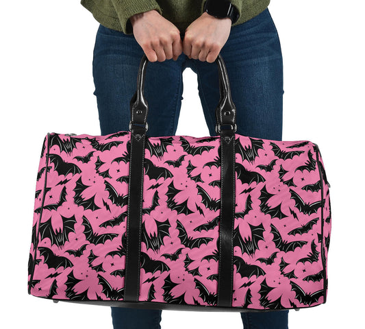 Batty Bats 2023 Pink and Black Travel Bag