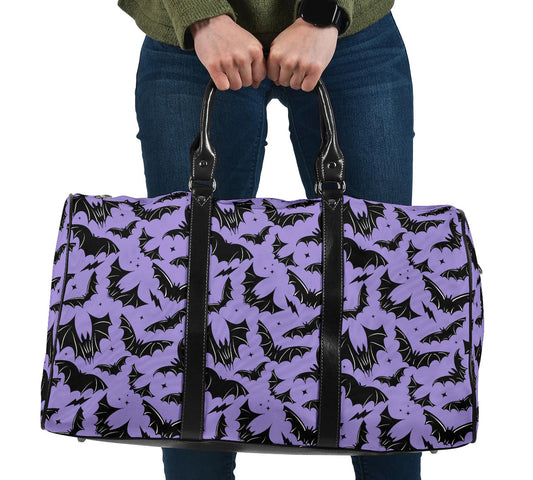 Batty Bats 2023 Lavender and Black Travel Bag