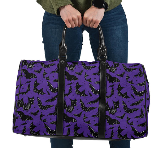 Batty Bats 2023 Purple and Black Travel Bag