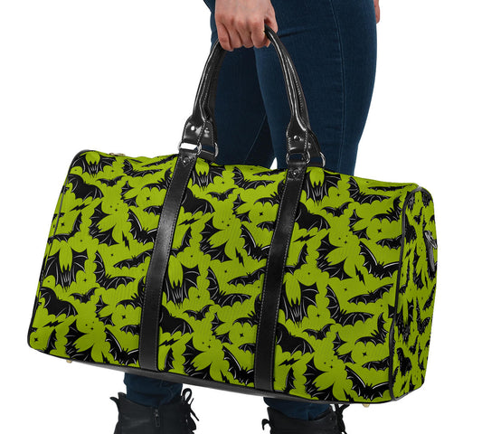 Batty Bats 2023 Chartreuse and Black Travel Bag