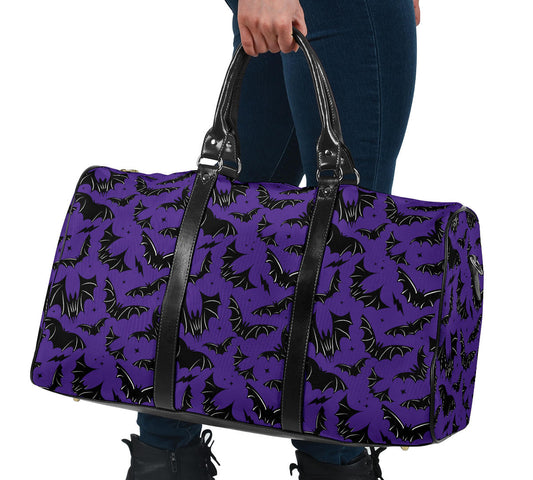 Batty Bats 2023 Purple and Black Travel Bag