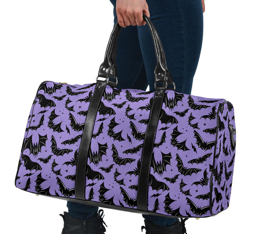 Batty Bats 2023 Lavender and Black Travel Bag